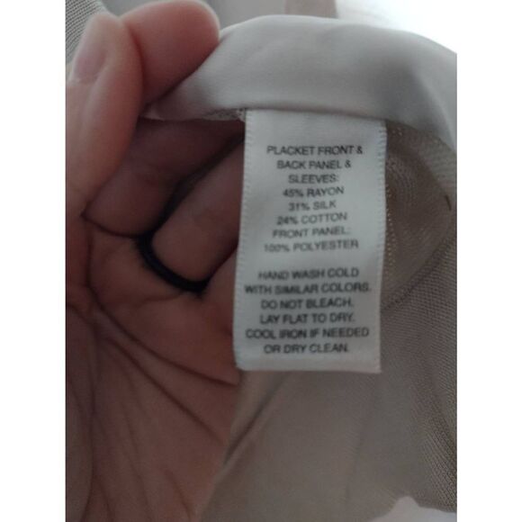 WHBM White House Black Market Size XXS Silk Blend Shrug - Picture 3 of 4